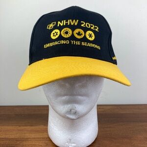 NHW 2022 Embracing The Seasons Hat Black Yellow Adjustable